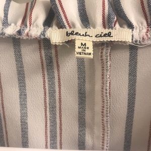 Boho flower tie up top